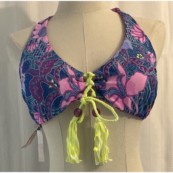 Victoria’s Secret REVERSIBLE Lace up Strappy BALI L+GEO KNOCKOUT M/L SWIM SUIT - Picture 4 of 13